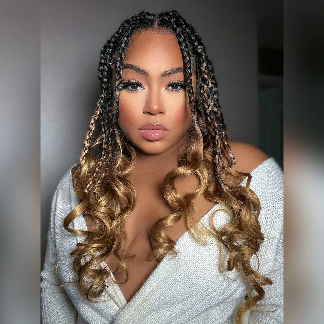 Toyotress French Curly Braiding Hair Loose Wave Braiding Hair Pre-Stretched Synthetic Hair Extensions